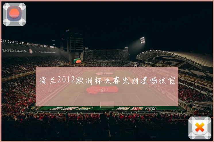 荷兰2012欧洲杯决赛失利遗憾收官
