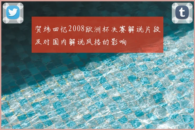 贺炜回忆2008欧洲杯决赛解说片段及对国内解说风格的影响